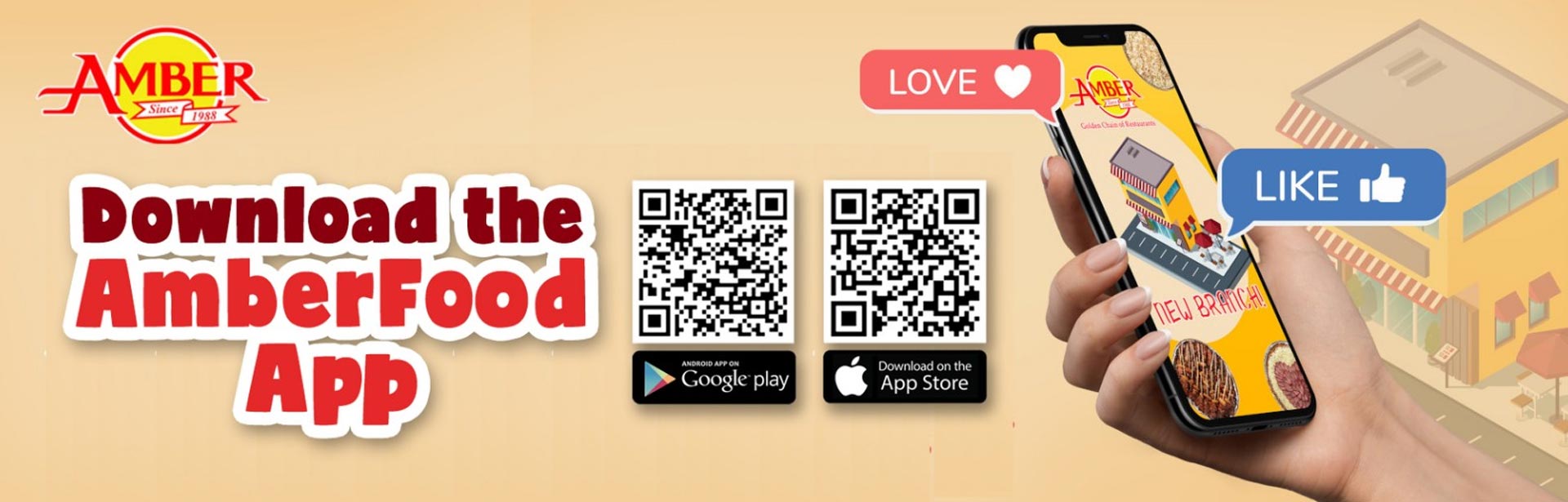 Download the AmberFood App